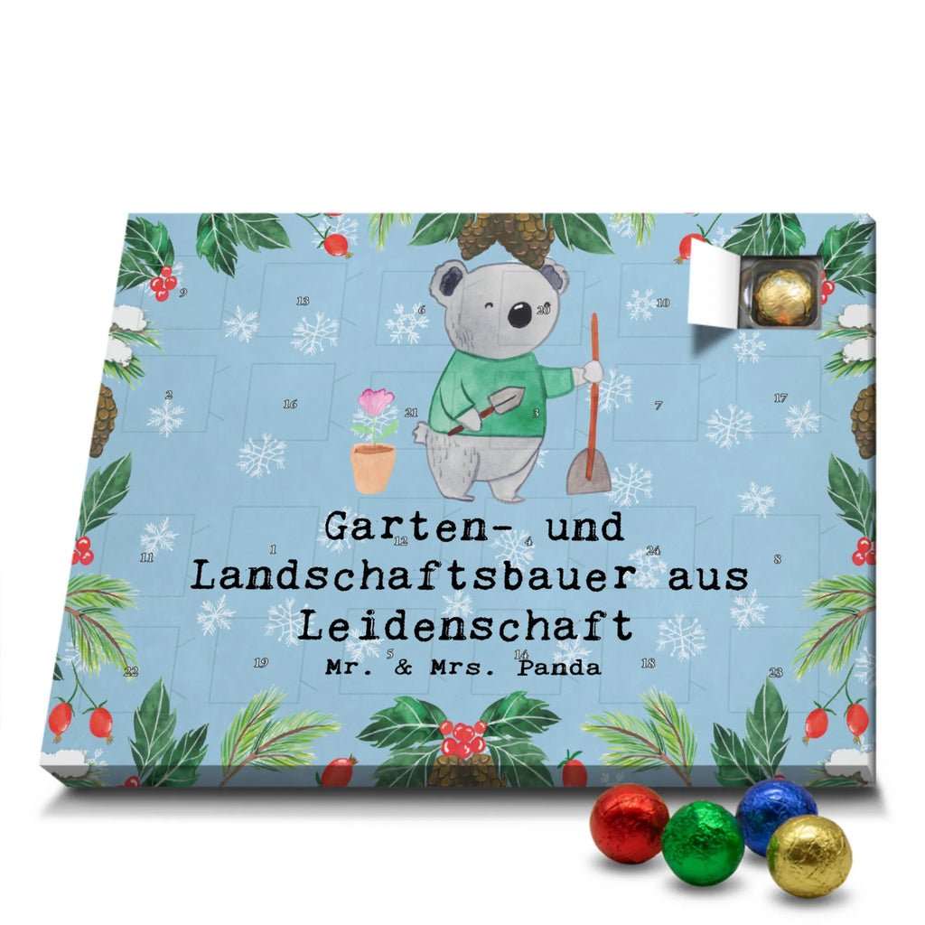 Schoko Adventskalender Garten- und Landschaftsbauer Leidenschaft Adventskalender, Schokoladen Adventskalender, Schoko Adventskalender, Beruf, Ausbildung, Jubiläum, Abschied, Rente, Kollege, Kollegin, Geschenk, Schenken, Arbeitskollege, Mitarbeiter, Firma, Danke, Dankeschön, Gärtner, Gartenplaner, Gärtnerei, Gartenbau, Hobbygärtner, Garten- und Landschaftsbauer