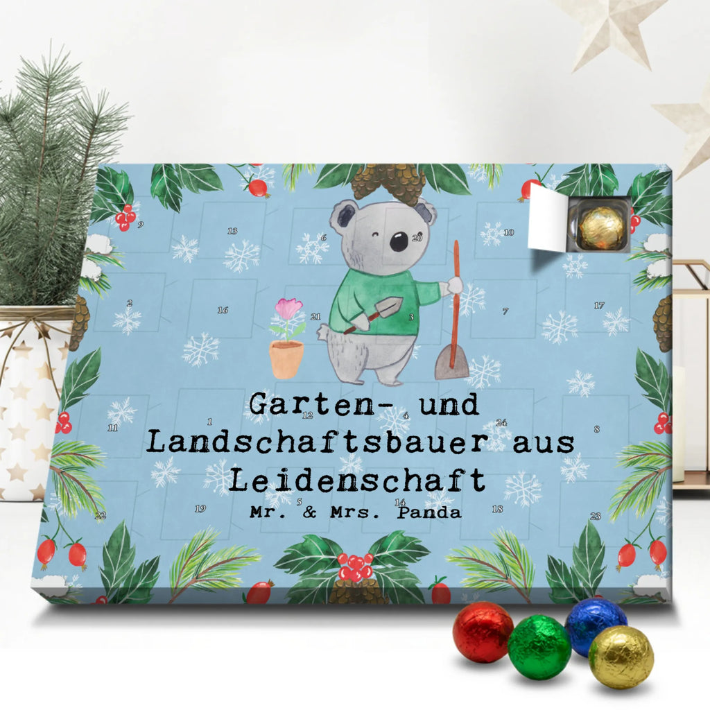 Schoko Adventskalender Garten- und Landschaftsbauer Leidenschaft Adventskalender, Schokoladen Adventskalender, Schoko Adventskalender, Beruf, Ausbildung, Jubiläum, Abschied, Rente, Kollege, Kollegin, Geschenk, Schenken, Arbeitskollege, Mitarbeiter, Firma, Danke, Dankeschön, Gärtner, Gartenplaner, Gärtnerei, Gartenbau, Hobbygärtner, Garten- und Landschaftsbauer