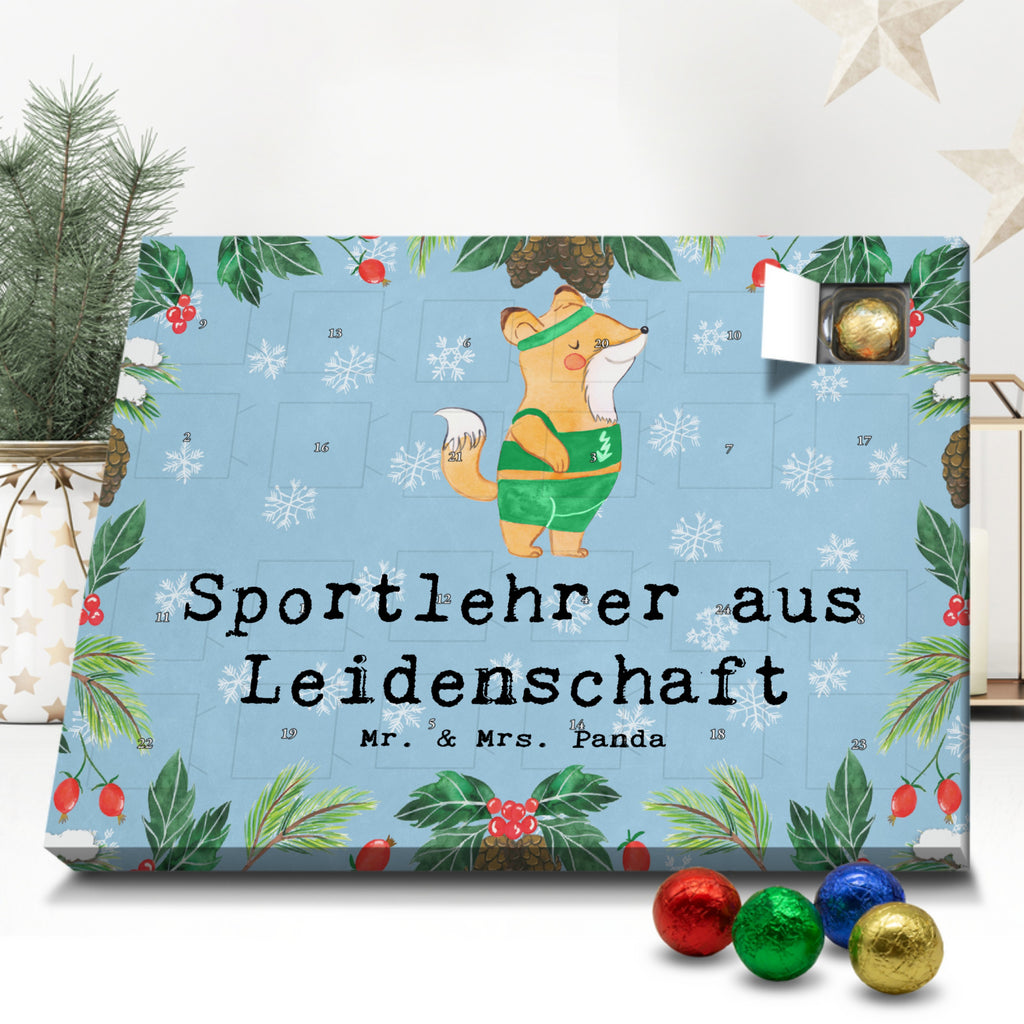 Schoko Adventskalender Sportlehrer Leidenschaft Adventskalender, Schokoladen Adventskalender, Schoko Adventskalender, Beruf, Ausbildung, Jubiläum, Abschied, Rente, Kollege, Kollegin, Geschenk, Schenken, Arbeitskollege, Mitarbeiter, Firma, Danke, Dankeschön