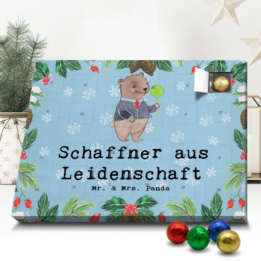 Schoko Adventskalender Schaffner Leidenschaft Adventskalender, Schokoladen Adventskalender, Schoko Adventskalender, Beruf, Ausbildung, Jubiläum, Abschied, Rente, Kollege, Kollegin, Geschenk, Schenken, Arbeitskollege, Mitarbeiter, Firma, Danke, Dankeschön