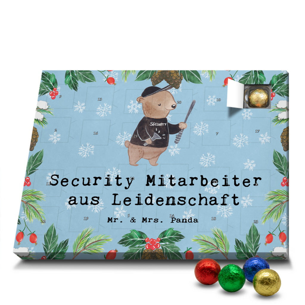 Schoko Adventskalender Security Mitarbeiter Leidenschaft Adventskalender, Schokoladen Adventskalender, Schoko Adventskalender, Beruf, Ausbildung, Jubiläum, Abschied, Rente, Kollege, Kollegin, Geschenk, Schenken, Arbeitskollege, Mitarbeiter, Firma, Danke, Dankeschön