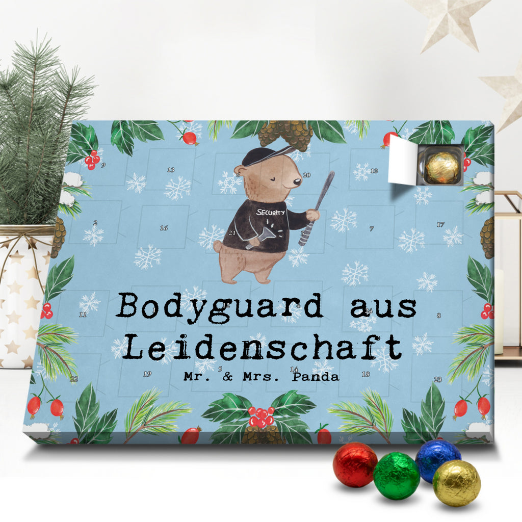 Schoko Adventskalender Bodyguard Leidenschaft Adventskalender, Schokoladen Adventskalender, Schoko Adventskalender, Beruf, Ausbildung, Jubiläum, Abschied, Rente, Kollege, Kollegin, Geschenk, Schenken, Arbeitskollege, Mitarbeiter, Firma, Danke, Dankeschön, Bodyguard, Personenschützer