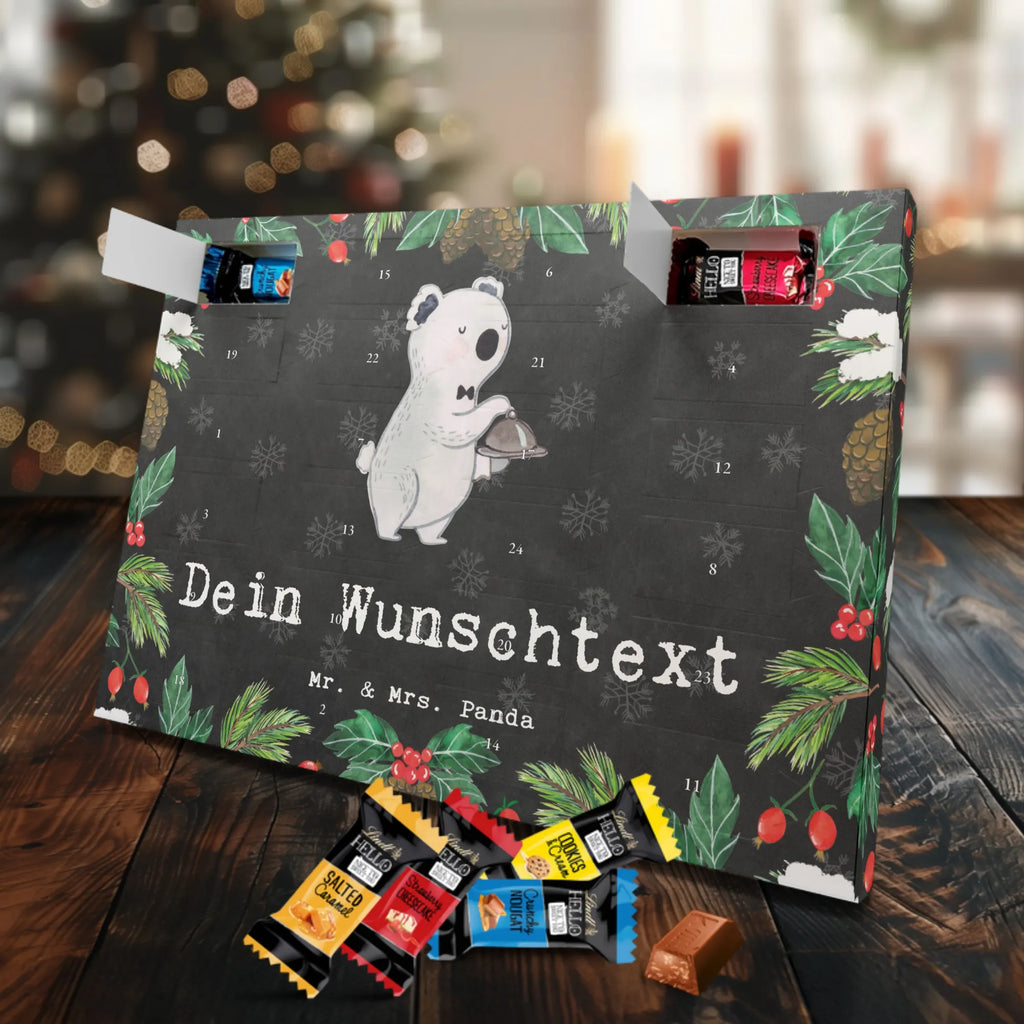 Personalisierter Markenschokolade Adventskalender Restaurantfachmann Leidenschaft Personalisierter Adventskalender, Beruf, Ausbildung, Jubiläum, Abschied, Rente, Kollege, Kollegin, Geschenk, Schenken, Arbeitskollege, Mitarbeiter, Firma, Danke, Dankeschön