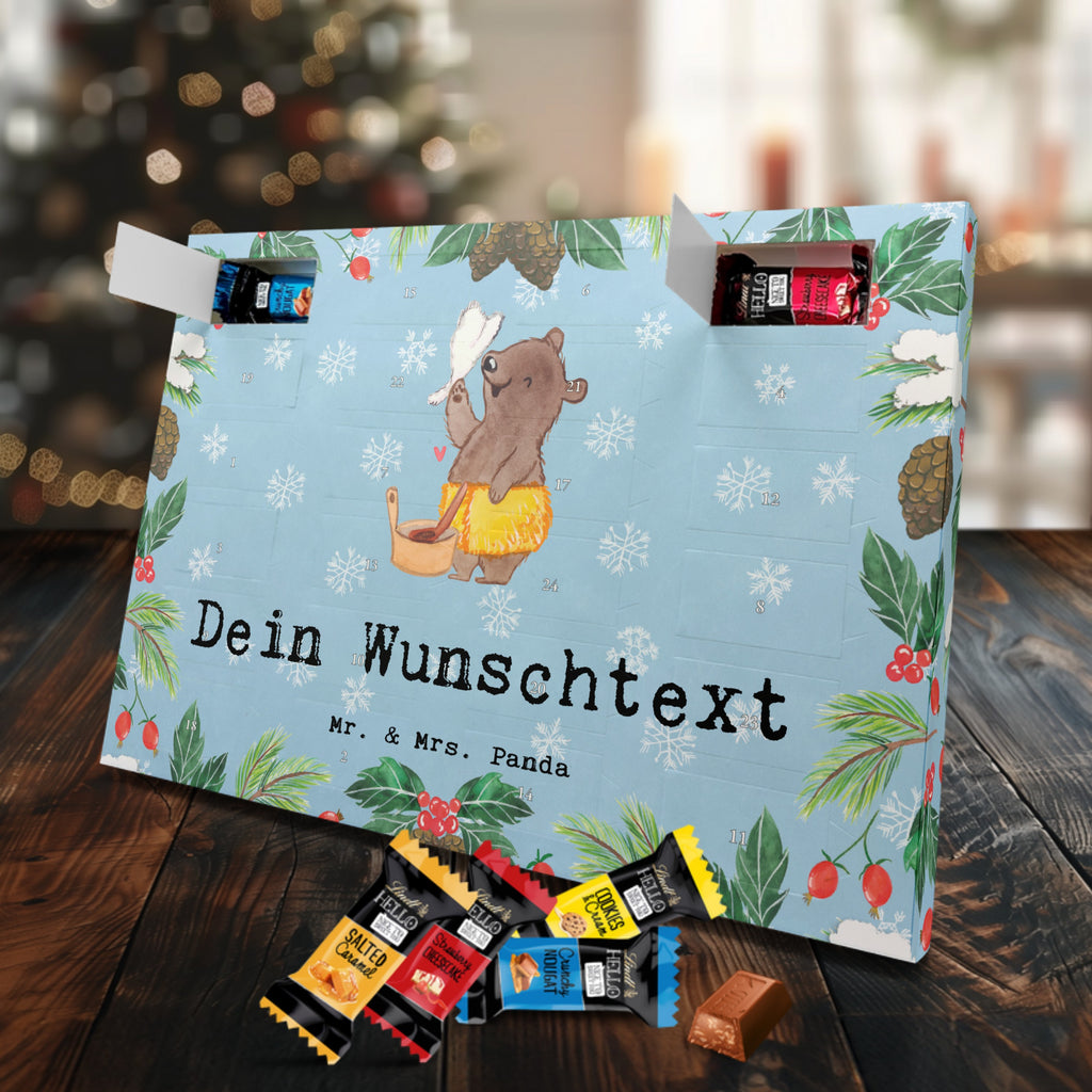 Personalisierter Markenschokolade Adventskalender Saunameister Leidenschaft Personalisierter Adventskalender, Beruf, Ausbildung, Jubiläum, Abschied, Rente, Kollege, Kollegin, Geschenk, Schenken, Arbeitskollege, Mitarbeiter, Firma, Danke, Dankeschön