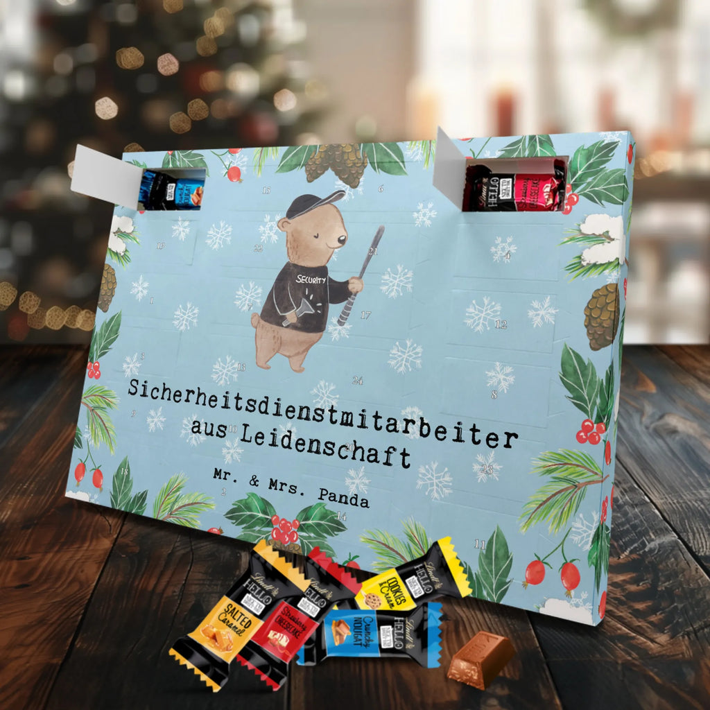 Markenschokolade Adventskalender Sicherheitsdienstmitarbeiter Leidenschaft Adventskalender, Weihnachtskalender, Markenschokolade Adventskalender, Beruf, Ausbildung, Jubiläum, Abschied, Rente, Kollege, Kollegin, Geschenk, Schenken, Arbeitskollege, Mitarbeiter, Firma, Danke, Dankeschön