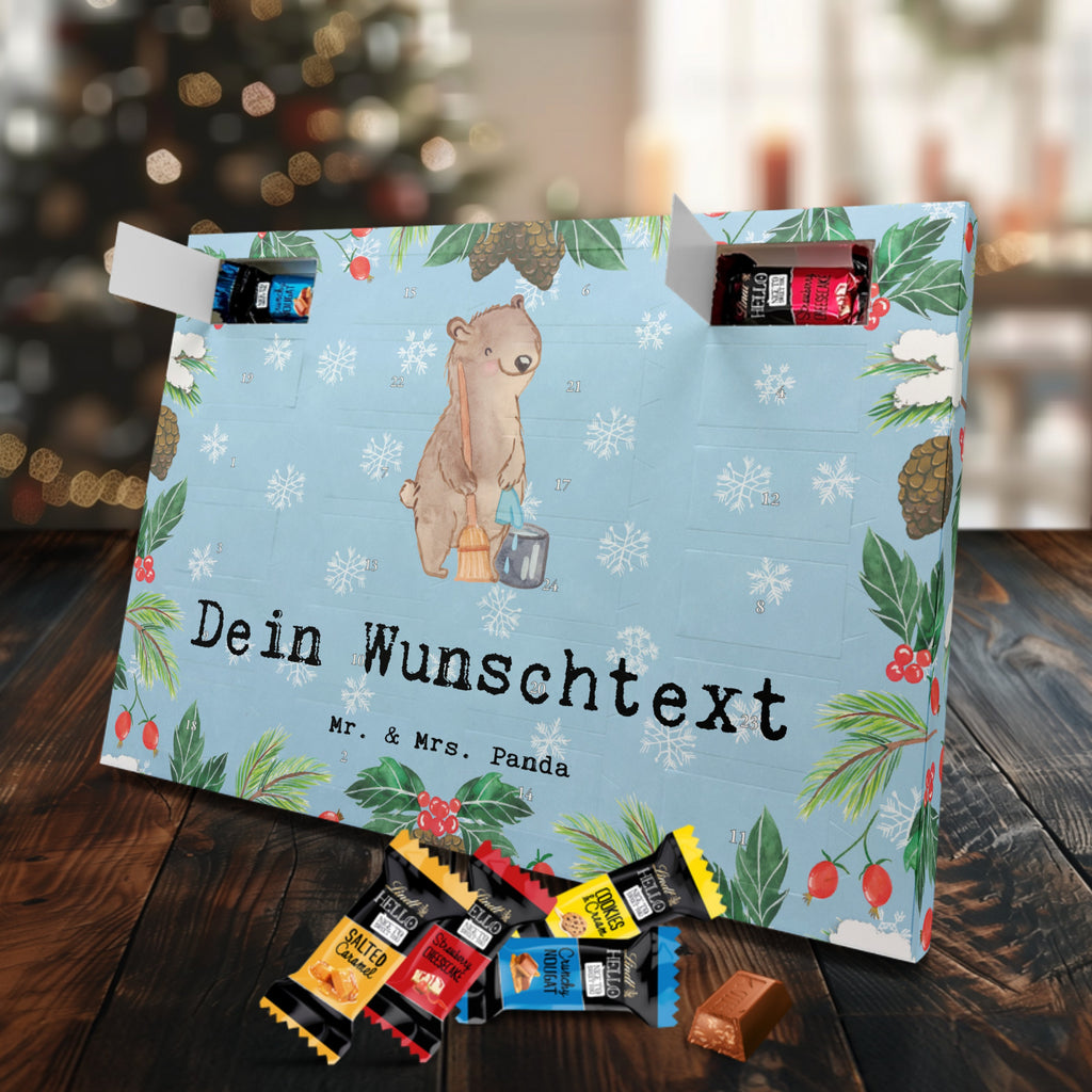 Personalisierter Markenschokolade Adventskalender Reinigungskraft Leidenschaft Personalisierter Adventskalender, Beruf, Ausbildung, Jubiläum, Abschied, Rente, Kollege, Kollegin, Geschenk, Schenken, Arbeitskollege, Mitarbeiter, Firma, Danke, Dankeschön