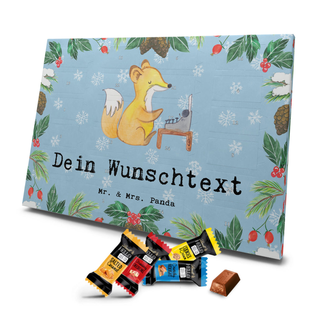 Personalisierter Markenschokolade Adventskalender Online Redakteur Leidenschaft Personalisierter Adventskalender, Beruf, Ausbildung, Jubiläum, Abschied, Rente, Kollege, Kollegin, Geschenk, Schenken, Arbeitskollege, Mitarbeiter, Firma, Danke, Dankeschön