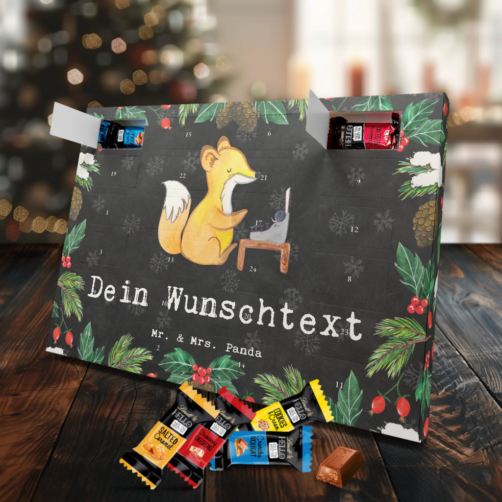 Personalisierter Markenschokolade Adventskalender Online Redakteur Leidenschaft Personalisierter Adventskalender, Beruf, Ausbildung, Jubiläum, Abschied, Rente, Kollege, Kollegin, Geschenk, Schenken, Arbeitskollege, Mitarbeiter, Firma, Danke, Dankeschön