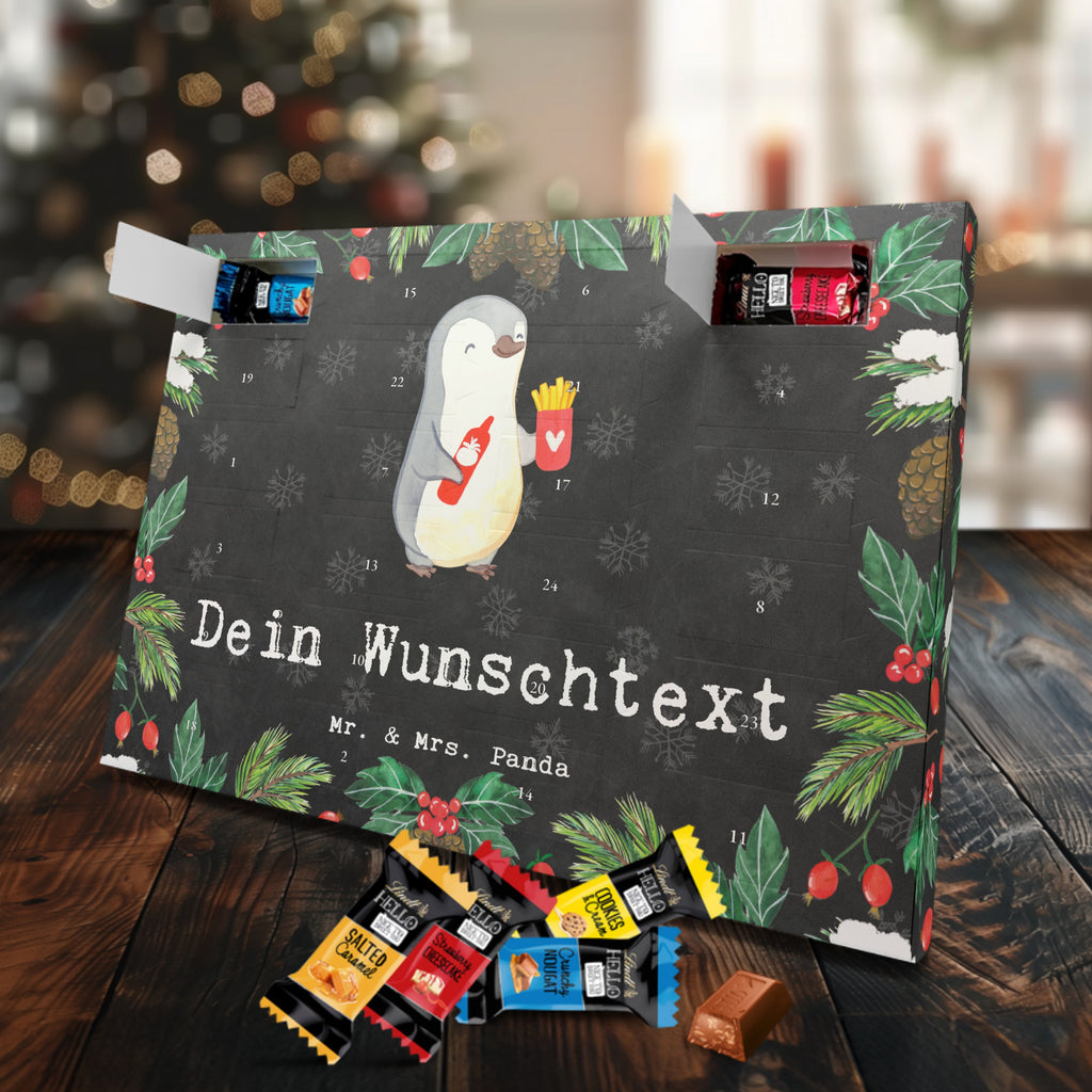 Personalisierter Markenschokolade Adventskalender Imbissbesitzer Leidenschaft Personalisierter Adventskalender, Beruf, Ausbildung, Jubiläum, Abschied, Rente, Kollege, Kollegin, Geschenk, Schenken, Arbeitskollege, Mitarbeiter, Firma, Danke, Dankeschön, Imbissbesitzer, Imbissverkäufer, Pommesverkäufer, Pommesliebe