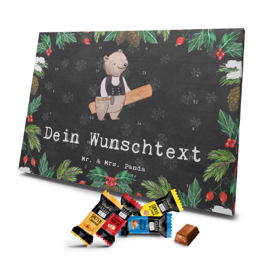 Personalisierter Markenschokolade Adventskalender Zimmermann Leidenschaft Personalisierter Adventskalender, Beruf, Ausbildung, Jubiläum, Abschied, Rente, Kollege, Kollegin, Geschenk, Schenken, Arbeitskollege, Mitarbeiter, Firma, Danke, Dankeschön