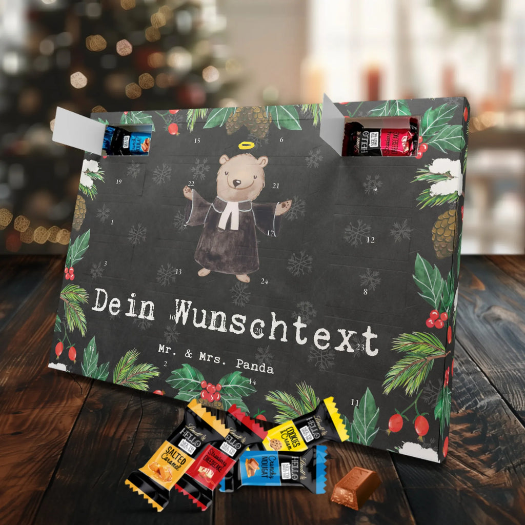 Personalisierter Markenschokolade Adventskalender Pfarrer Leidenschaft Personalisierter Adventskalender, Beruf, Ausbildung, Jubiläum, Abschied, Rente, Kollege, Kollegin, Geschenk, Schenken, Arbeitskollege, Mitarbeiter, Firma, Danke, Dankeschön, Pastor, Diener Gottes<br />Geistlicher, Pfarrer, Prediger<br />Priester, Theologe, Kirche