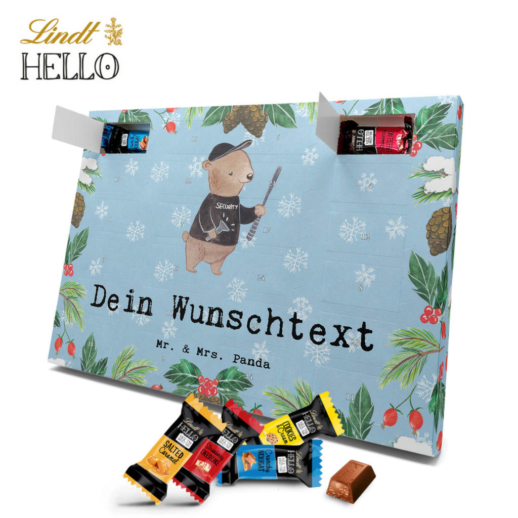 Personalisierter Markenschokolade Adventskalender Security Mitarbeiter Leidenschaft Personalisierter Adventskalender, Beruf, Ausbildung, Jubiläum, Abschied, Rente, Kollege, Kollegin, Geschenk, Schenken, Arbeitskollege, Mitarbeiter, Firma, Danke, Dankeschön