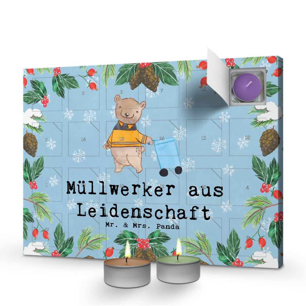 Duftkerzen Adventskalender Müllwerker Leidenschaft Adventskalender, Kerzen Adventskalender, Duftkerzen Adventskalender, Beruf, Ausbildung, Jubiläum, Abschied, Rente, Kollege, Kollegin, Geschenk, Schenken, Arbeitskollege, Mitarbeiter, Firma, Danke, Dankeschön, Müllwerker, Fachkraft Kreislauf- und Abfallwirtschaft, Müllentsorger, Kehrichtmann, Müllmann, Müllfahrer