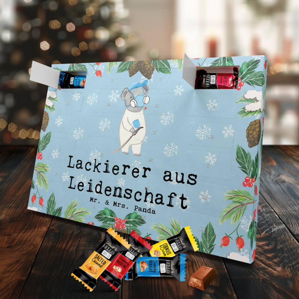 Markenschokolade Adventskalender Lackierer Leidenschaft Adventskalender, Weihnachtskalender, Markenschokolade Adventskalender, Beruf, Ausbildung, Jubiläum, Abschied, Rente, Kollege, Kollegin, Geschenk, Schenken, Arbeitskollege, Mitarbeiter, Firma, Danke, Dankeschön, Lackierer, Lackierermeister, Werkstatt Lackierer, Gesellenprüfung