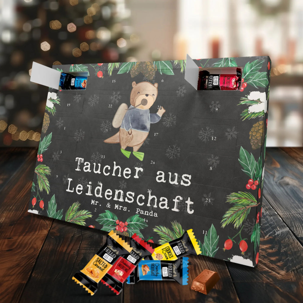 Markenschokolade Adventskalender Taucher Leidenschaft Adventskalender, Weihnachtskalender, Markenschokolade Adventskalender, Beruf, Ausbildung, Jubiläum, Abschied, Rente, Kollege, Kollegin, Geschenk, Schenken, Arbeitskollege, Mitarbeiter, Firma, Danke, Dankeschön