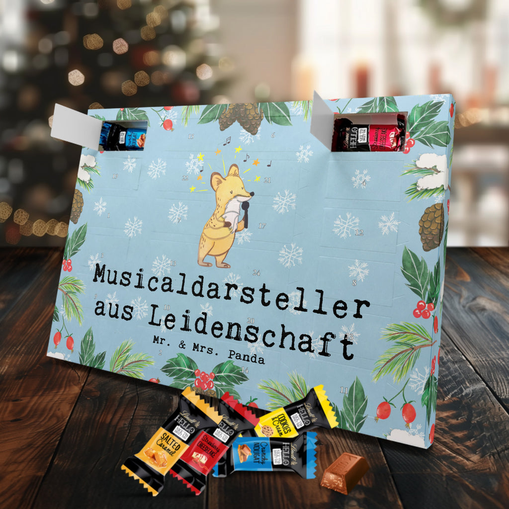 Markenschokolade Adventskalender Musicaldarsteller Leidenschaft Adventskalender, Weihnachtskalender, Markenschokolade Adventskalender, Beruf, Ausbildung, Jubiläum, Abschied, Rente, Kollege, Kollegin, Geschenk, Schenken, Arbeitskollege, Mitarbeiter, Firma, Danke, Dankeschön