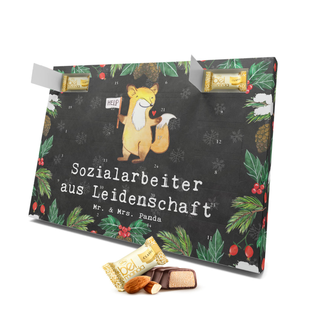 Marzipan Adventskalender Sozialarbeiter Leidenschaft Marzipan Adventskalender, Beruf, Ausbildung, Jubiläum, Abschied, Rente, Kollege, Kollegin, Geschenk, Schenken, Arbeitskollege, Mitarbeiter, Firma, Danke, Dankeschön