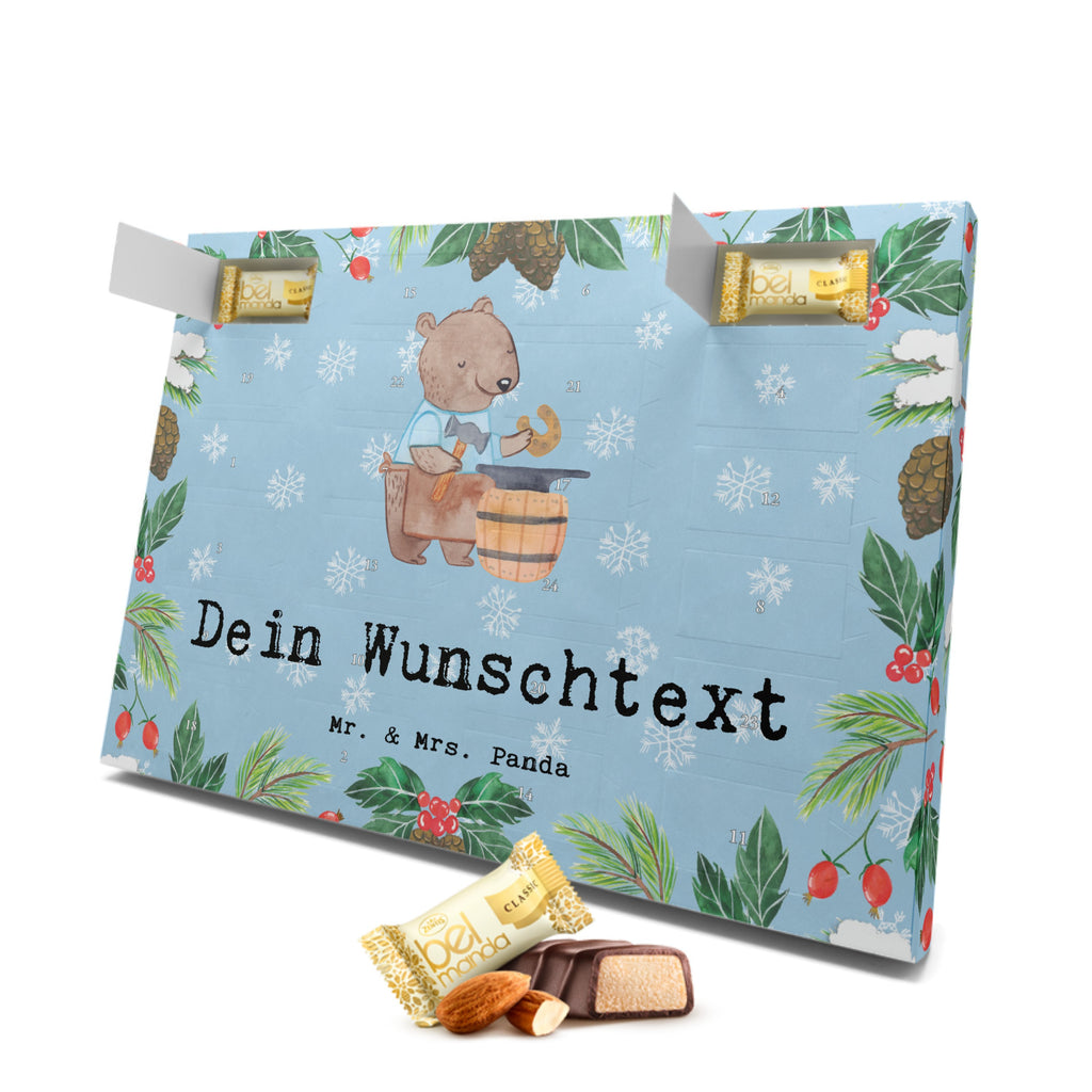 Personalisierter Marzipan Adventskalender Schmied Leidenschaft Personalisierter Marzipan Adventskalender, Beruf, Ausbildung, Jubiläum, Abschied, Rente, Kollege, Kollegin, Geschenk, Schenken, Arbeitskollege, Mitarbeiter, Firma, Danke, Dankeschön