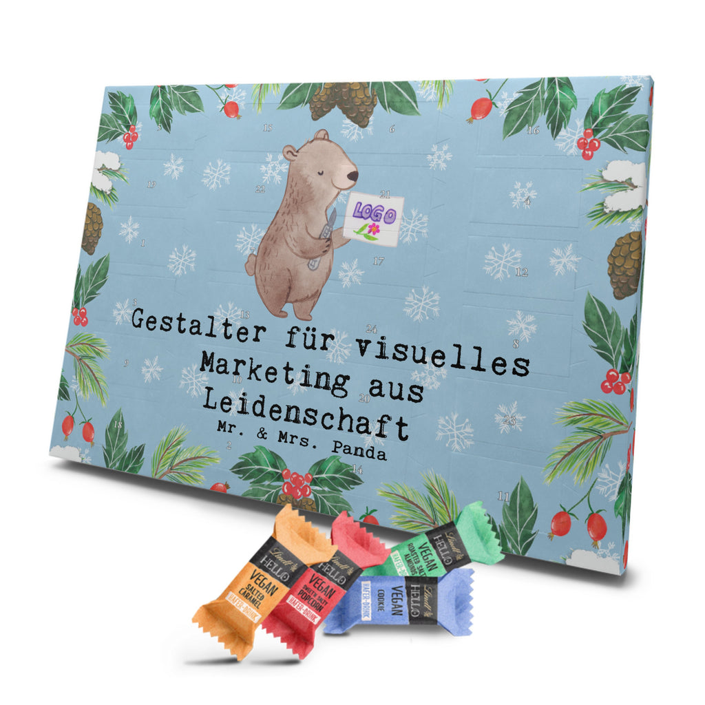 Veganer Adventskalender Gestalter für visuelles Marketing Leidenschaft Schokoladen Adventskalender, Beruf, Ausbildung, Jubiläum, Abschied, Rente, Kollege, Kollegin, Geschenk, Schenken, Arbeitskollege, Mitarbeiter, Firma, Danke, Dankeschön