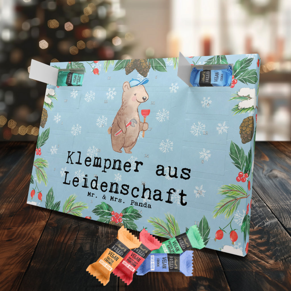 Veganer Adventskalender Klempner Leidenschaft Schokoladen Adventskalender, Beruf, Ausbildung, Jubiläum, Abschied, Rente, Kollege, Kollegin, Geschenk, Schenken, Arbeitskollege, Mitarbeiter, Firma, Danke, Dankeschön, Klempner, Handwerker, Installateur, Meister, Gesellenprüfung, Fachbetrieb, Bauklempner, Sanitärinstallationen