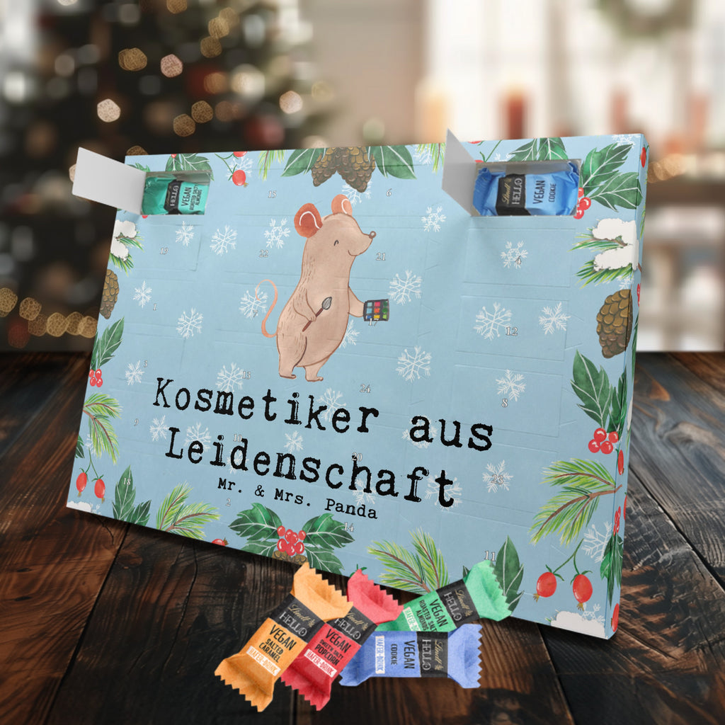 Veganer Adventskalender Kosmetiker Leidenschaft Schokoladen Adventskalender, Beruf, Ausbildung, Jubiläum, Abschied, Rente, Kollege, Kollegin, Geschenk, Schenken, Arbeitskollege, Mitarbeiter, Firma, Danke, Dankeschön, Kosmetiker, Make Up Artist, Maskenbildner, Visagist, Beauty Salon, Kosmetikstudio, Eröffnung