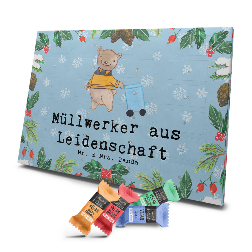 Veganer Adventskalender Müllwerker Leidenschaft Schokoladen Adventskalender, Beruf, Ausbildung, Jubiläum, Abschied, Rente, Kollege, Kollegin, Geschenk, Schenken, Arbeitskollege, Mitarbeiter, Firma, Danke, Dankeschön, Müllwerker, Fachkraft Kreislauf- und Abfallwirtschaft, Müllentsorger, Kehrichtmann, Müllmann, Müllfahrer