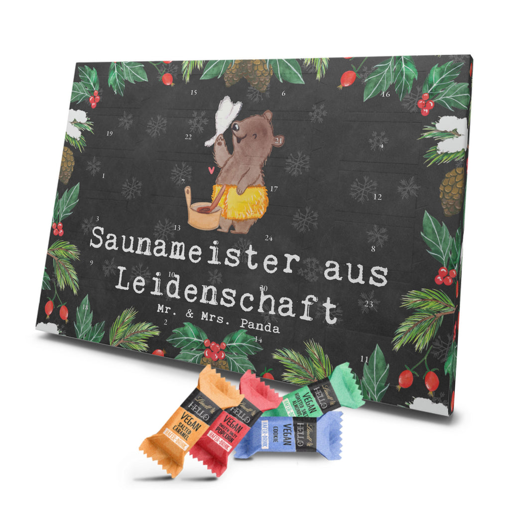 Veganer Adventskalender Saunameister Leidenschaft Schokoladen Adventskalender, Beruf, Ausbildung, Jubiläum, Abschied, Rente, Kollege, Kollegin, Geschenk, Schenken, Arbeitskollege, Mitarbeiter, Firma, Danke, Dankeschön