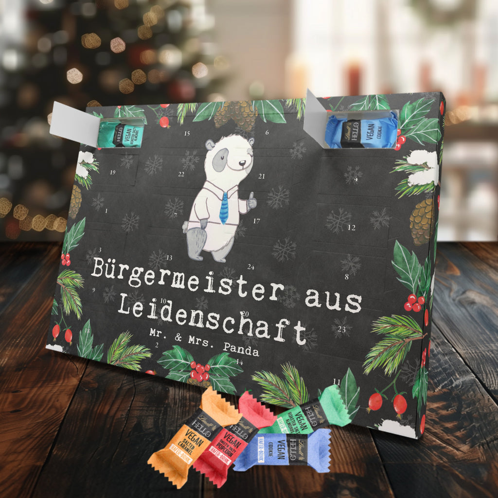 Veganer Adventskalender Bürgermeister Leidenschaft Schokoladen Adventskalender, Beruf, Ausbildung, Jubiläum, Abschied, Rente, Kollege, Kollegin, Geschenk, Schenken, Arbeitskollege, Mitarbeiter, Firma, Danke, Dankeschön, Bürgermeister Geschenk zum Amtsantritt, Amtseinführung, Bürgermeisterwahl, Stadt, Gemeinde, Wahlen, Oberbürgermeister, Rathaus