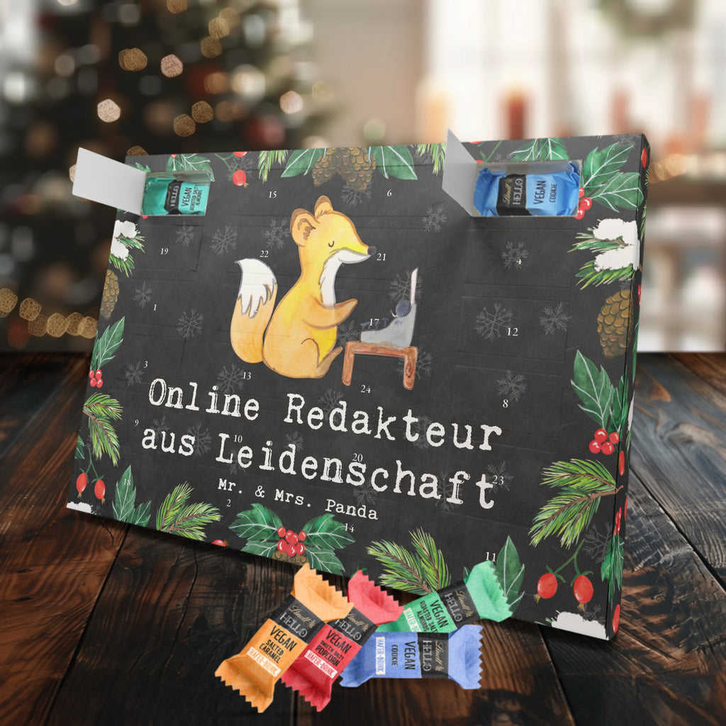 Veganer Adventskalender Online Redakteur Leidenschaft Schokoladen Adventskalender, Beruf, Ausbildung, Jubiläum, Abschied, Rente, Kollege, Kollegin, Geschenk, Schenken, Arbeitskollege, Mitarbeiter, Firma, Danke, Dankeschön