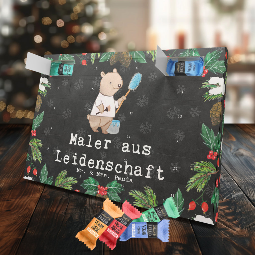 Veganer Adventskalender Maler Leidenschaft Schokoladen Adventskalender, Beruf, Ausbildung, Jubiläum, Abschied, Rente, Kollege, Kollegin, Geschenk, Schenken, Arbeitskollege, Mitarbeiter, Firma, Danke, Dankeschön, Maler, Malermeister, Gesellenprüfung, Meisterprüfung, Malerbetrieb