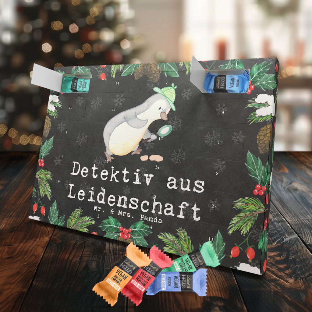 Veganer Adventskalender Detektiv Leidenschaft Schokoladen Adventskalender, Beruf, Ausbildung, Jubiläum, Abschied, Rente, Kollege, Kollegin, Geschenk, Schenken, Arbeitskollege, Mitarbeiter, Firma, Danke, Dankeschön, Detektiv, Ermittler, Agent, Privatdetektei, Berufsdetektiv, Wirtschaftsdetektei, Detektivausbildung, Spurensuche