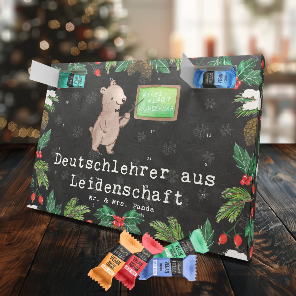 Veganer Adventskalender Deutschlehrer Leidenschaft Schokoladen Adventskalender, Beruf, Ausbildung, Jubiläum, Abschied, Rente, Kollege, Kollegin, Geschenk, Schenken, Arbeitskollege, Mitarbeiter, Firma, Danke, Dankeschön, Deutschlehrer, Deutschunterricht, Schule, Grundschule