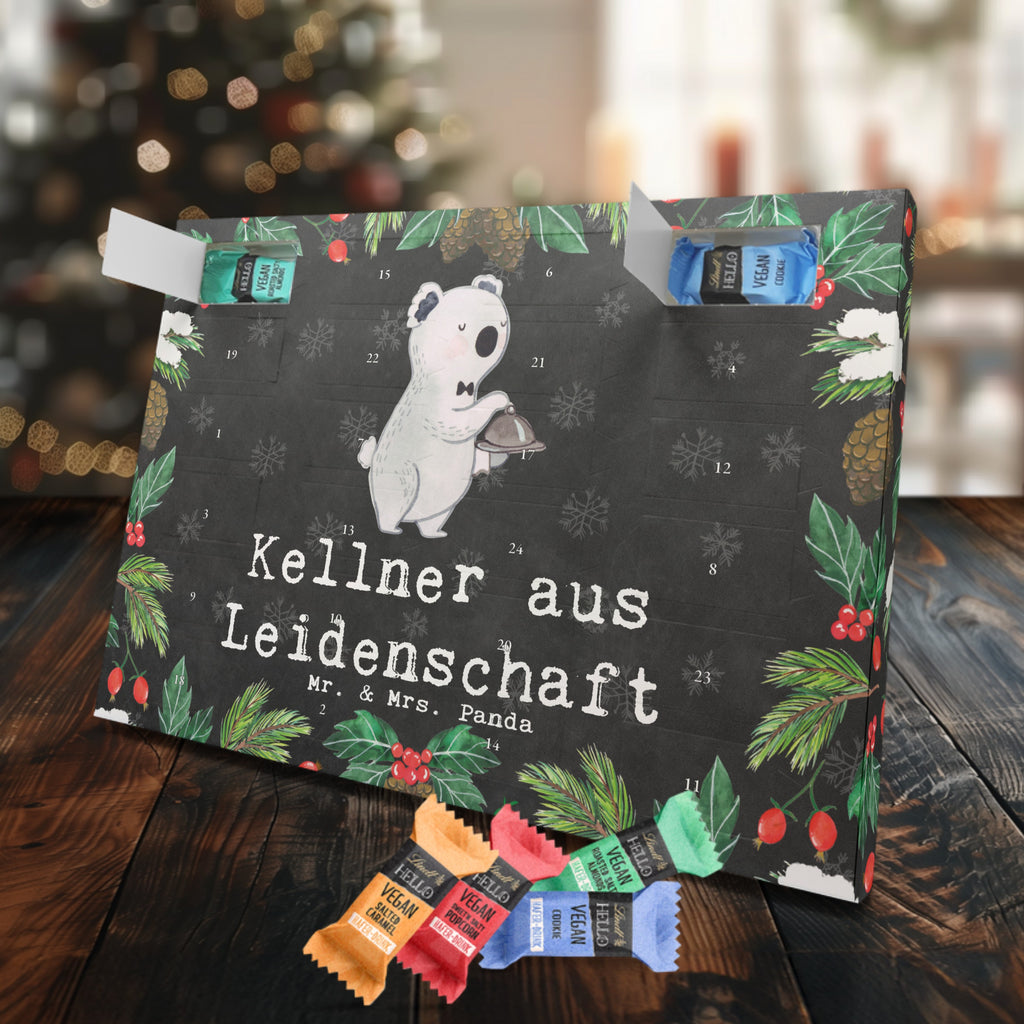 Veganer Adventskalender Kellner Leidenschaft Schokoladen Adventskalender, Beruf, Ausbildung, Jubiläum, Abschied, Rente, Kollege, Kollegin, Geschenk, Schenken, Arbeitskollege, Mitarbeiter, Firma, Danke, Dankeschön, Kellner, Servicekraft, Restaurant, Ober