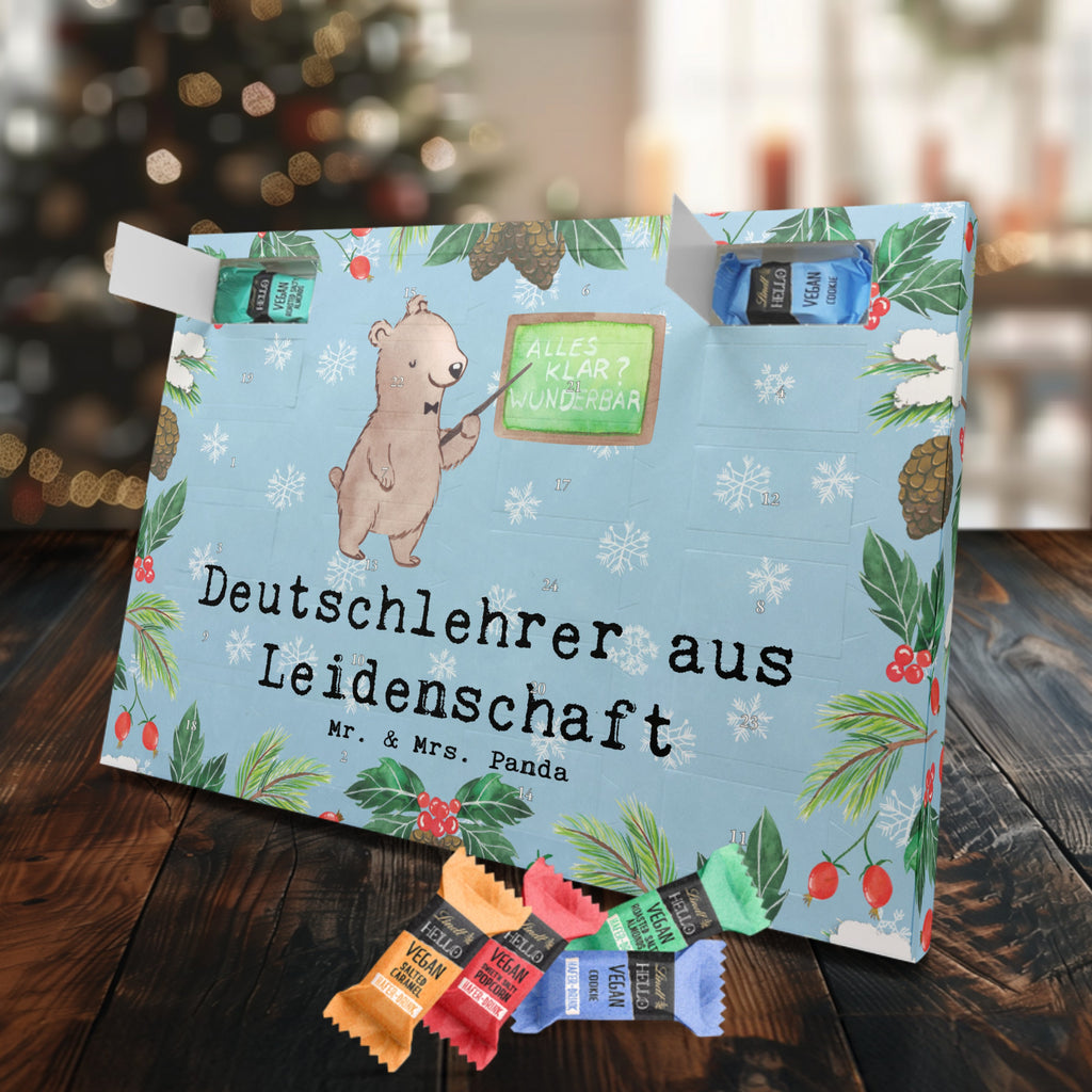 Veganer Adventskalender Deutschlehrer Leidenschaft Schokoladen Adventskalender, Beruf, Ausbildung, Jubiläum, Abschied, Rente, Kollege, Kollegin, Geschenk, Schenken, Arbeitskollege, Mitarbeiter, Firma, Danke, Dankeschön, Deutschlehrer, Deutschunterricht, Schule, Grundschule