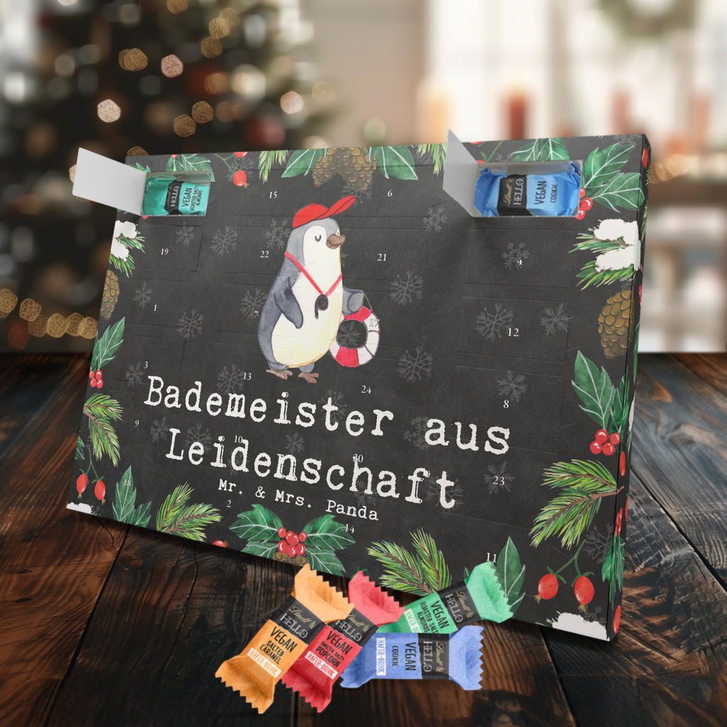 Veganer Adventskalender Bademeister Leidenschaft Schokoladen Adventskalender, Beruf, Ausbildung, Jubiläum, Abschied, Rente, Kollege, Kollegin, Geschenk, Schenken, Arbeitskollege, Mitarbeiter, Firma, Danke, Dankeschön, Bademeister, Rettungsschwimmer, Schwimmmeister, Schwimmbad, Freibad, Badeanstalt, Schwimmverein, Schwimmschule