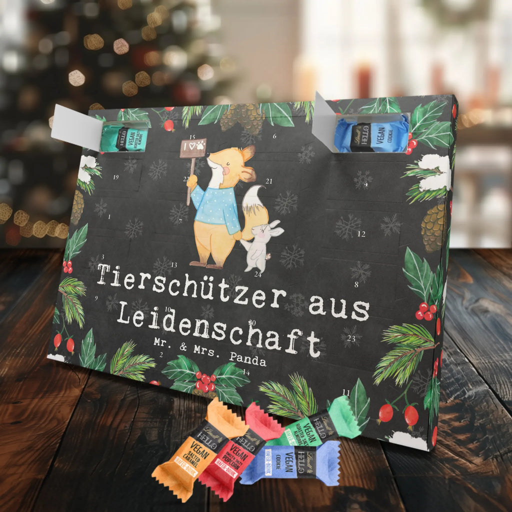 Veganer Adventskalender Tierschützer Leidenschaft Schokoladen Adventskalender, Beruf, Ausbildung, Jubiläum, Abschied, Rente, Kollege, Kollegin, Geschenk, Schenken, Arbeitskollege, Mitarbeiter, Firma, Danke, Dankeschön