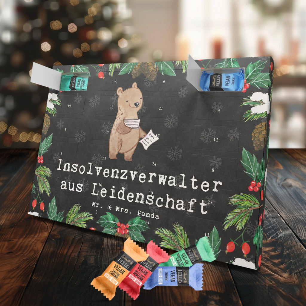 Veganer Adventskalender Insolvenzverwalter Leidenschaft Schokoladen Adventskalender, Beruf, Ausbildung, Jubiläum, Abschied, Rente, Kollege, Kollegin, Geschenk, Schenken, Arbeitskollege, Mitarbeiter, Firma, Danke, Dankeschön