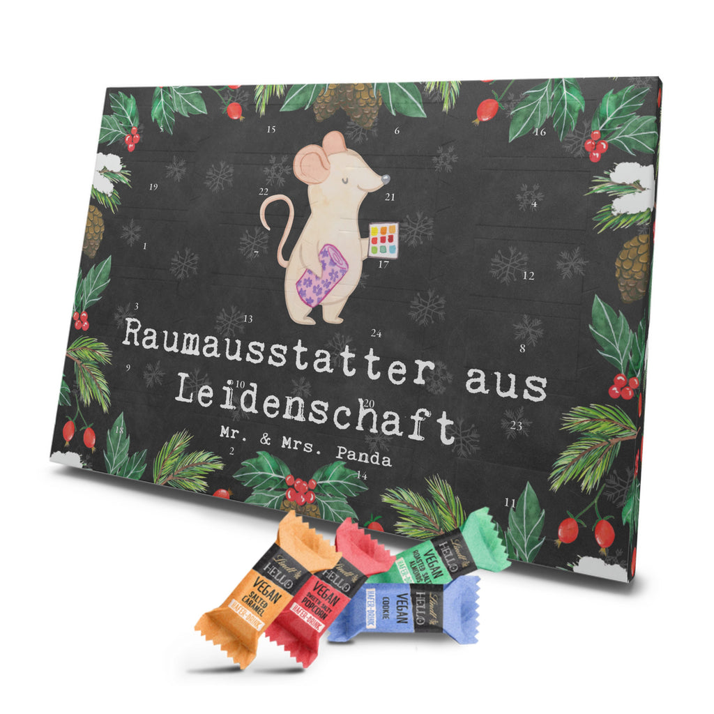 Veganer Adventskalender Raumausstatter Leidenschaft Schokoladen Adventskalender, Beruf, Ausbildung, Jubiläum, Abschied, Rente, Kollege, Kollegin, Geschenk, Schenken, Arbeitskollege, Mitarbeiter, Firma, Danke, Dankeschön