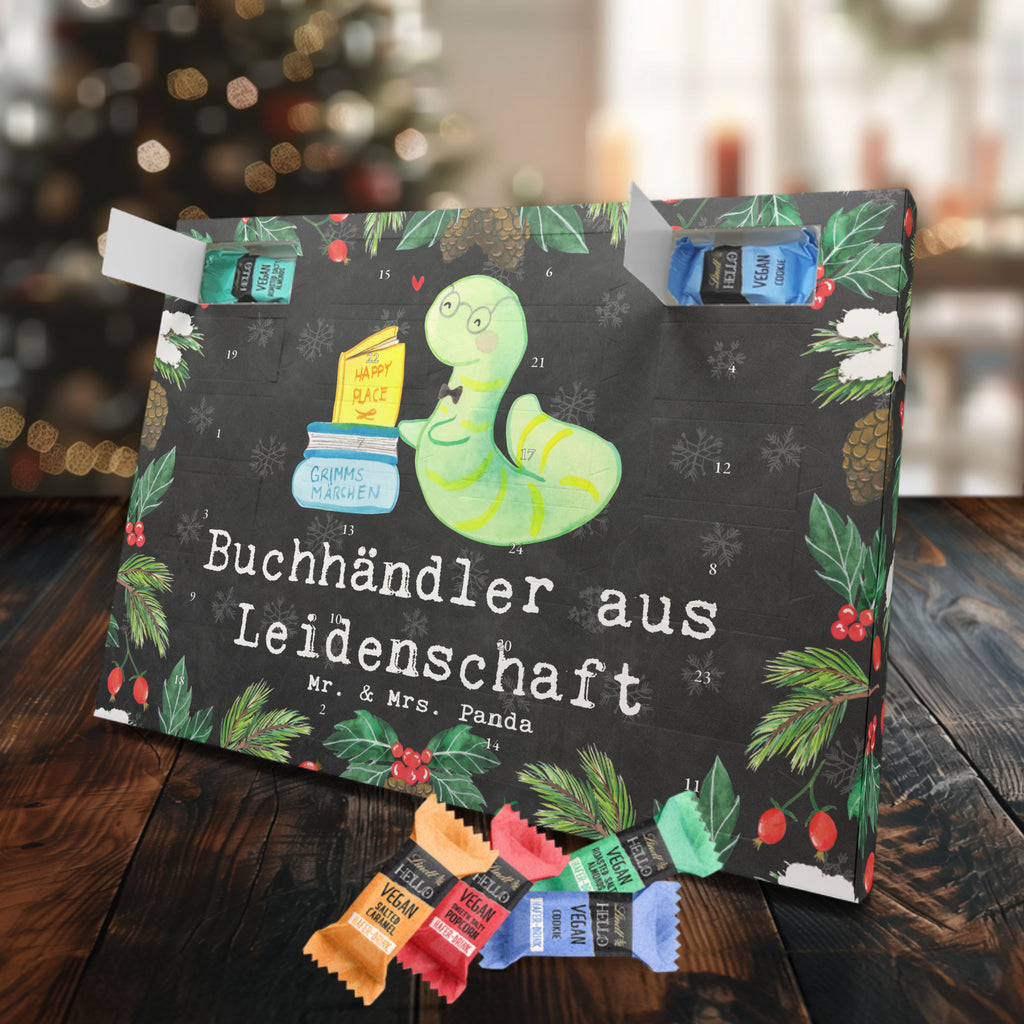 Veganer Adventskalender Buchhändler Leidenschaft Schokoladen Adventskalender, Beruf, Ausbildung, Jubiläum, Abschied, Rente, Kollege, Kollegin, Geschenk, Schenken, Arbeitskollege, Mitarbeiter, Firma, Danke, Dankeschön, Buchhändler, Buchhandlung, Buchverkäufer, Bibliothekar, Bücherwurm