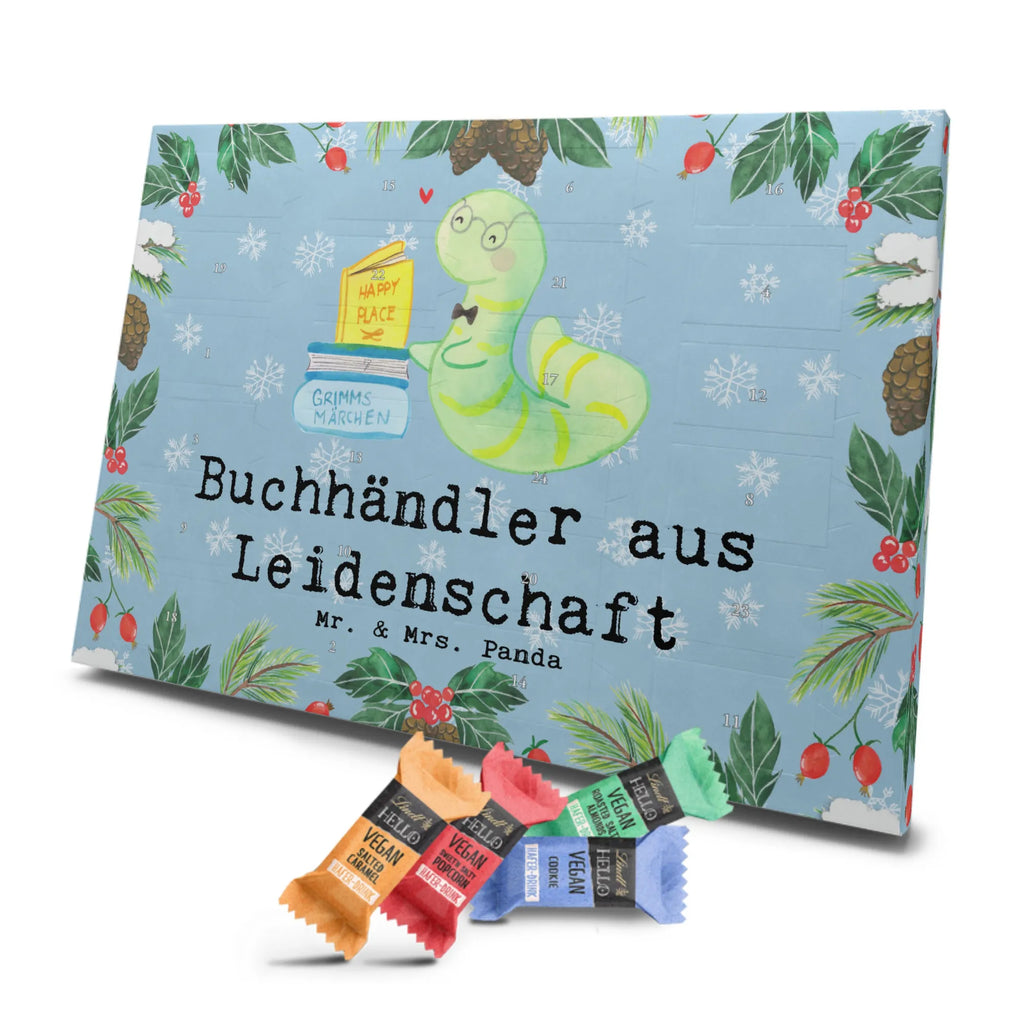 Veganer Adventskalender Buchhändler Leidenschaft Schokoladen Adventskalender, Beruf, Ausbildung, Jubiläum, Abschied, Rente, Kollege, Kollegin, Geschenk, Schenken, Arbeitskollege, Mitarbeiter, Firma, Danke, Dankeschön, Buchhändler, Buchhandlung, Buchverkäufer, Bibliothekar, Bücherwurm