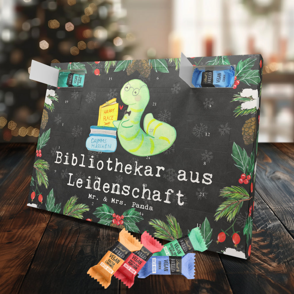 Veganer Adventskalender Bibliothekar Leidenschaft Schokoladen Adventskalender, Beruf, Ausbildung, Jubiläum, Abschied, Rente, Kollege, Kollegin, Geschenk, Schenken, Arbeitskollege, Mitarbeiter, Firma, Danke, Dankeschön, Bibliothekar, Buchhandlung, Bibliothek, Bücherwurm, Leseratte, Bücherliebe