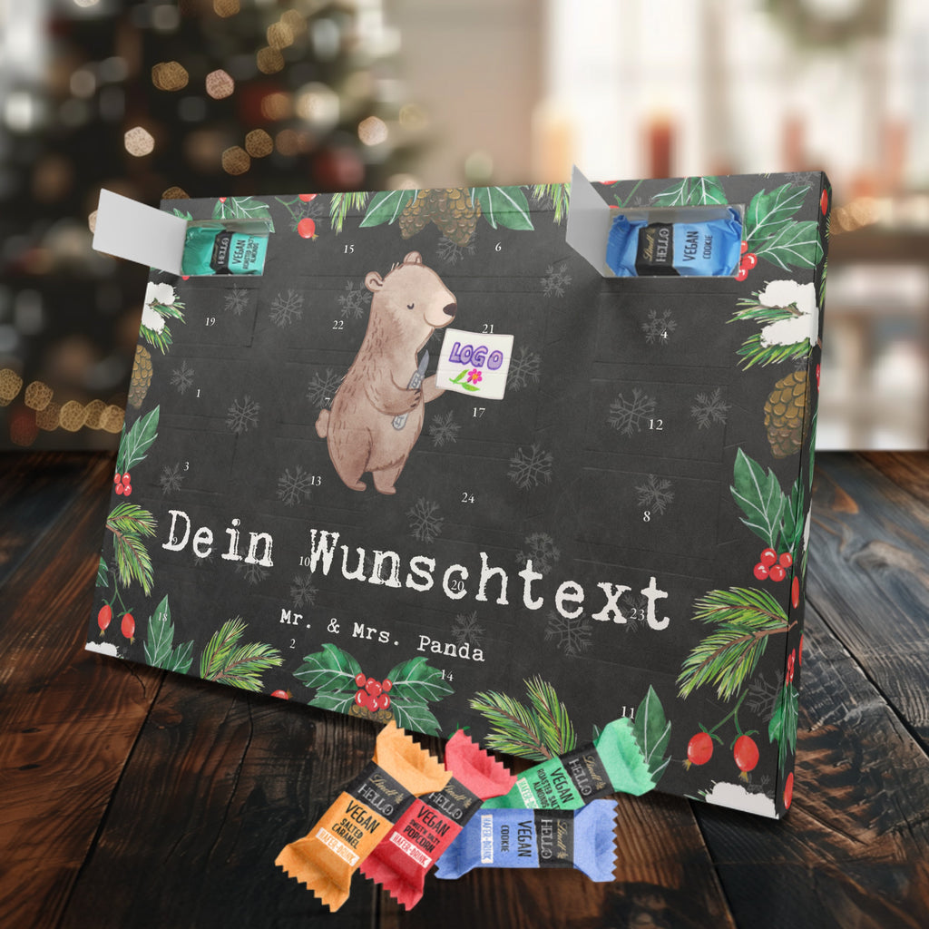 Personalisierter veganer Adventskalender Gestalter für visuelles Marketing Leidenschaft Personalisierter veganer Adventskalender, Beruf, Ausbildung, Jubiläum, Abschied, Rente, Kollege, Kollegin, Geschenk, Schenken, Arbeitskollege, Mitarbeiter, Firma, Danke, Dankeschön