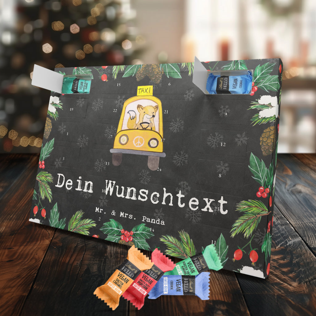 Personalisierter veganer Adventskalender Taxifahrer Leidenschaft Personalisierter veganer Adventskalender, Beruf, Ausbildung, Jubiläum, Abschied, Rente, Kollege, Kollegin, Geschenk, Schenken, Arbeitskollege, Mitarbeiter, Firma, Danke, Dankeschön