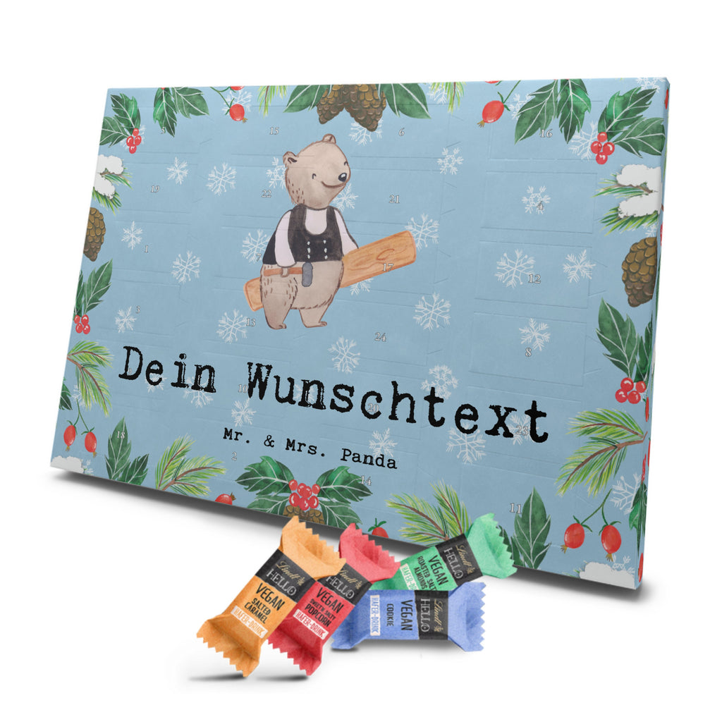 Personalisierter veganer Adventskalender Zimmermann Leidenschaft Personalisierter veganer Adventskalender, Beruf, Ausbildung, Jubiläum, Abschied, Rente, Kollege, Kollegin, Geschenk, Schenken, Arbeitskollege, Mitarbeiter, Firma, Danke, Dankeschön