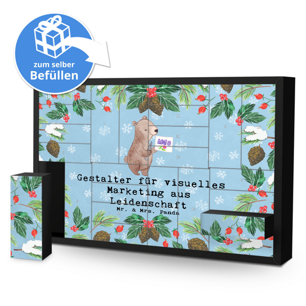 Befüllbarer Adventskalender Gestalter für visuelles Marketing Leidenschaft Befüllbarer Adventskalender, Adventskalender zum selbst befüllen, Beruf, Ausbildung, Jubiläum, Abschied, Rente, Kollege, Kollegin, Geschenk, Schenken, Arbeitskollege, Mitarbeiter, Firma, Danke, Dankeschön