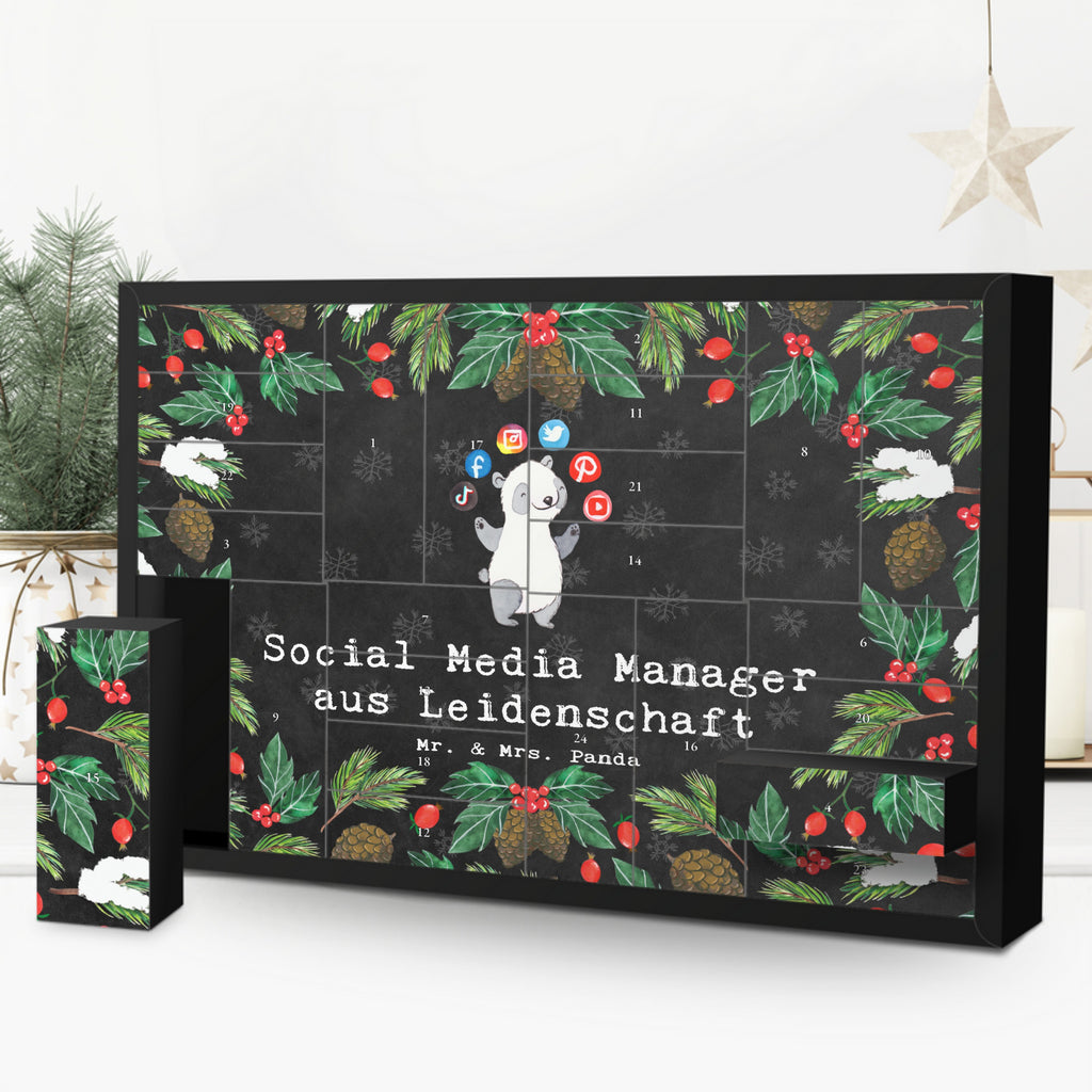 Befüllbarer Adventskalender Social Media Manager Leidenschaft Befüllbarer Adventskalender, Adventskalender zum selbst befüllen, Beruf, Ausbildung, Jubiläum, Abschied, Rente, Kollege, Kollegin, Geschenk, Schenken, Arbeitskollege, Mitarbeiter, Firma, Danke, Dankeschön