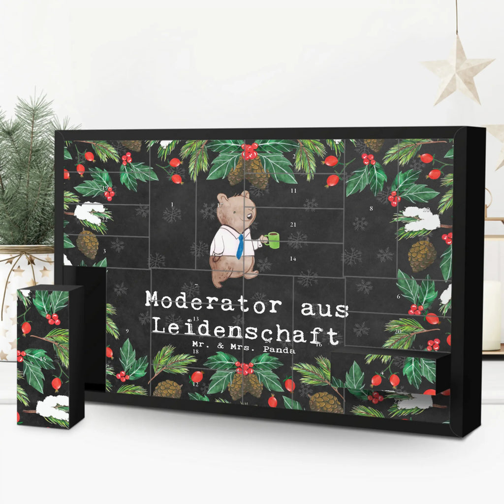 Befüllbarer Adventskalender Moderator Leidenschaft Befüllbarer Adventskalender, Adventskalender zum selbst befüllen, Beruf, Ausbildung, Jubiläum, Abschied, Rente, Kollege, Kollegin, Geschenk, Schenken, Arbeitskollege, Mitarbeiter, Firma, Danke, Dankeschön