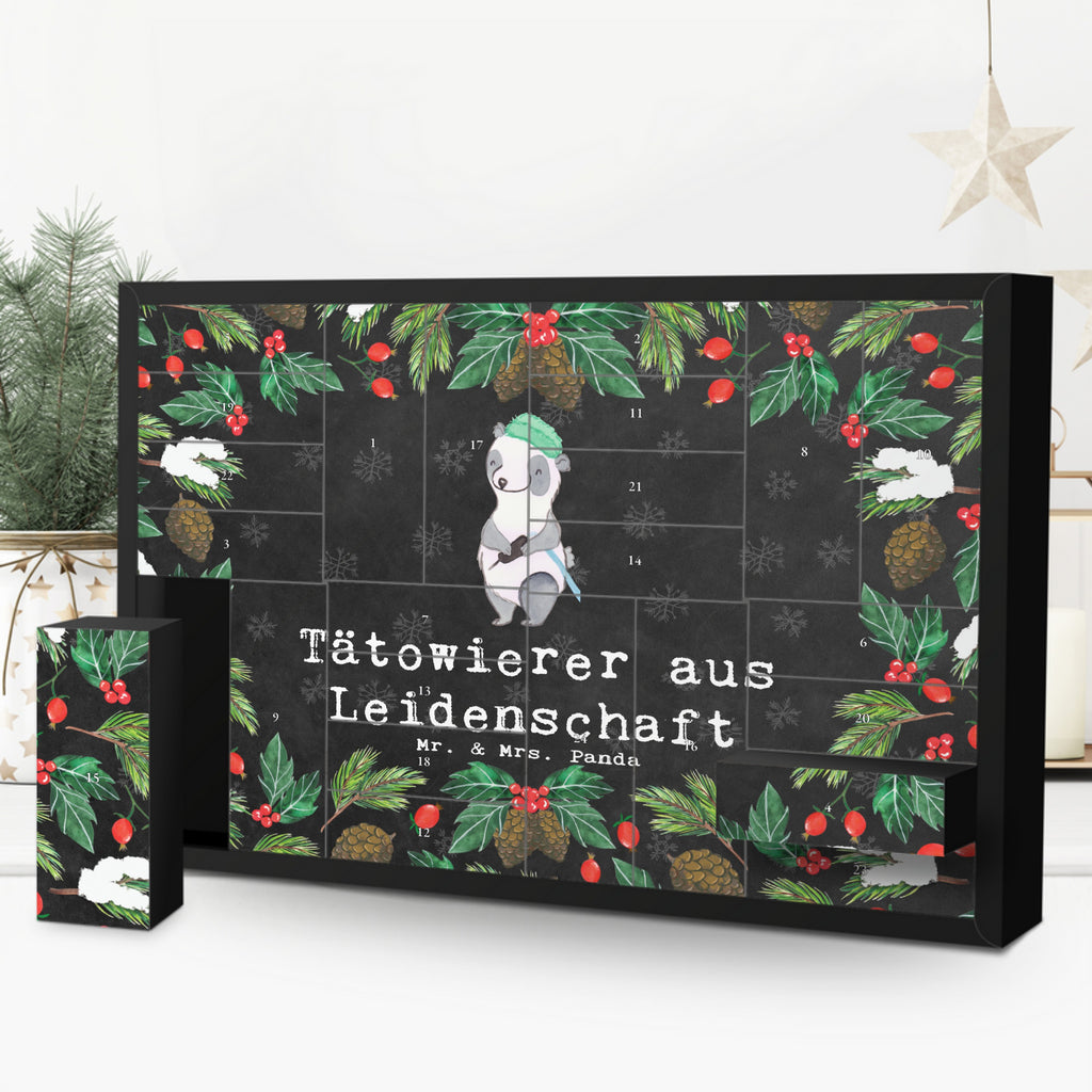 Befüllbarer Adventskalender Tätowierer Leidenschaft Befüllbarer Adventskalender, Adventskalender zum selbst befüllen, Beruf, Ausbildung, Jubiläum, Abschied, Rente, Kollege, Kollegin, Geschenk, Schenken, Arbeitskollege, Mitarbeiter, Firma, Danke, Dankeschön