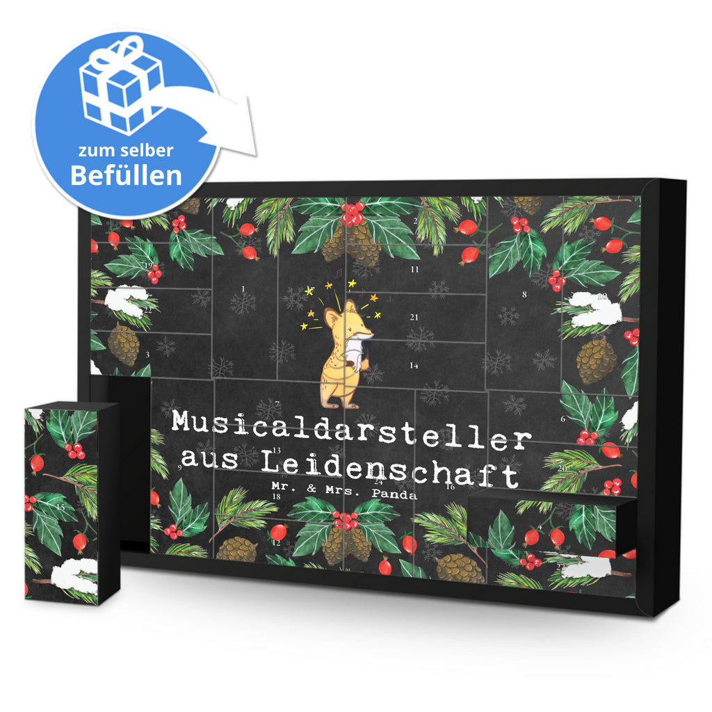 Befüllbarer Adventskalender Musicaldarsteller Leidenschaft Befüllbarer Adventskalender, Adventskalender zum selbst befüllen, Beruf, Ausbildung, Jubiläum, Abschied, Rente, Kollege, Kollegin, Geschenk, Schenken, Arbeitskollege, Mitarbeiter, Firma, Danke, Dankeschön