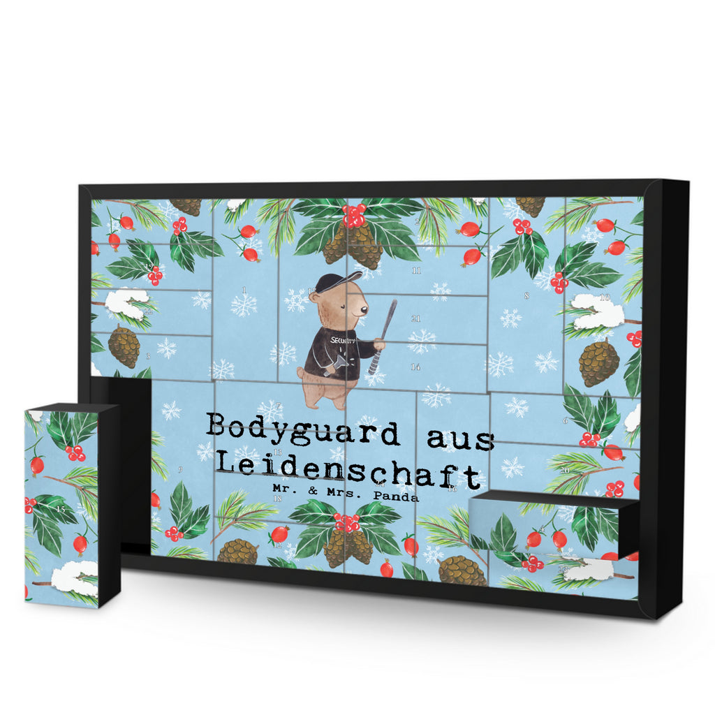 Befüllbarer Adventskalender Bodyguard Leidenschaft Befüllbarer Adventskalender, Adventskalender zum selbst befüllen, Beruf, Ausbildung, Jubiläum, Abschied, Rente, Kollege, Kollegin, Geschenk, Schenken, Arbeitskollege, Mitarbeiter, Firma, Danke, Dankeschön, Bodyguard, Personenschützer